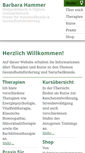 Mobile Screenshot of heilpraktikerin-hammer.de